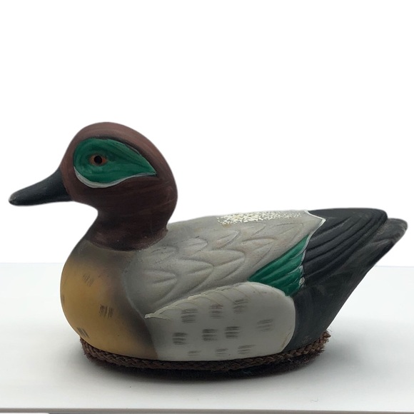 JASCO Duck Mallard Vintage Lint Brush Remover Mini Travel Bird Ceramic - Picture 3 of 8